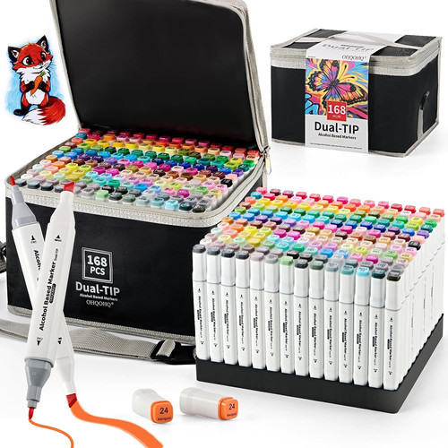 Alcohol markers set 168 - alcohol,