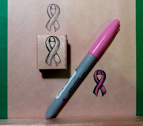 Breast cancer awareness rubber - cancer,